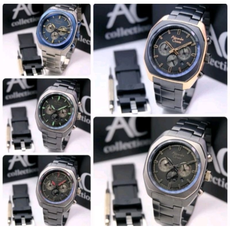 Original Jam tangan pria Alexandre christie ac6666/ ac 6666 SET BOX