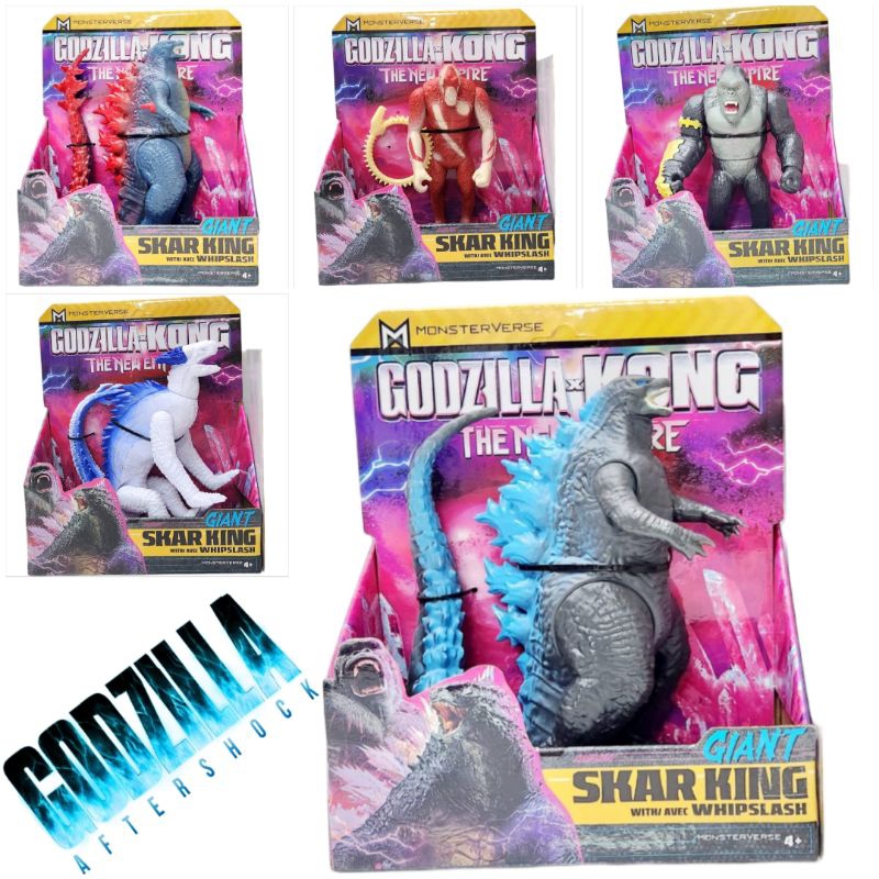 Action Figure Godzilla Vs Kong The New Empire Giant Skar King With Avec Whipslash Monster Verse 4+ B