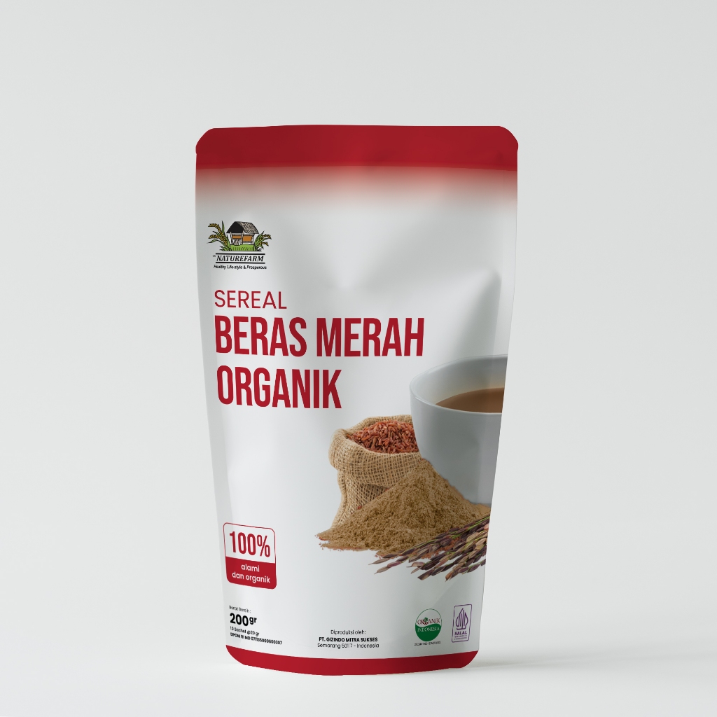 

Naturefarm Sereal Beras Merah Organik - 200gr (10 x 20gr)