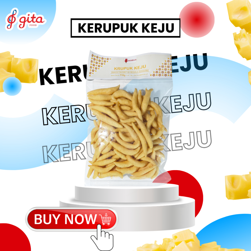 

Snack Kerupuk Rasa Keju Kemasan [110 g]