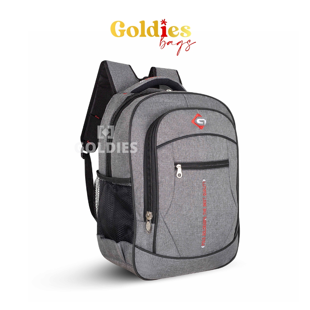 Tas Ransel Polo Goldvers Tas Laptop 14inch Ransel Sekolah Pria Wanita Tas Sekolah Anak - Goldiesbags
