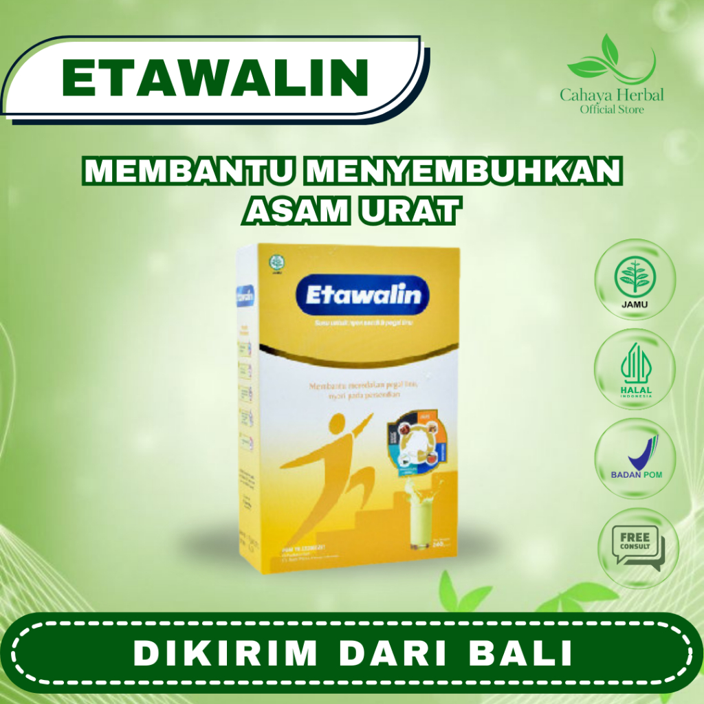 

ETAWALIN - Susu Kambing Etawa Herbal 3X Lebih Ampuh Atasi Nyeri Sendi Asam Urat Rematik dan Cegah Osteoporosis Jaga Kesehatan Tulang dan Persendian 100% Original BPOM