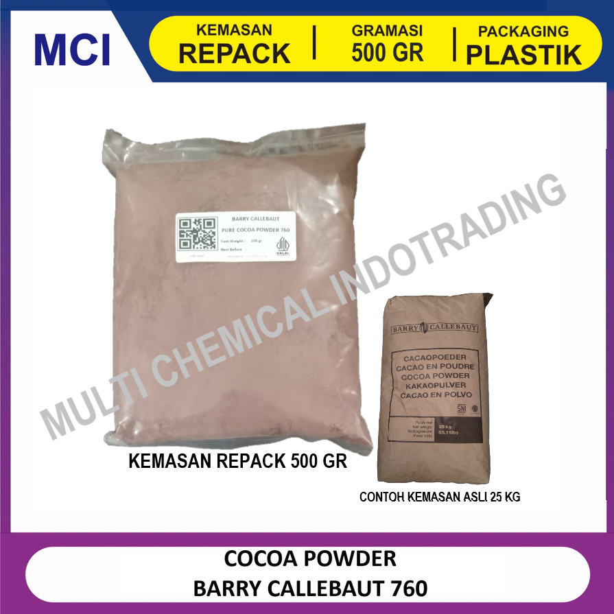 

PURE COCOA POWDER BARRY CALLEBAUT 760-11. BUBUK COKLAT MURNI. 500gr