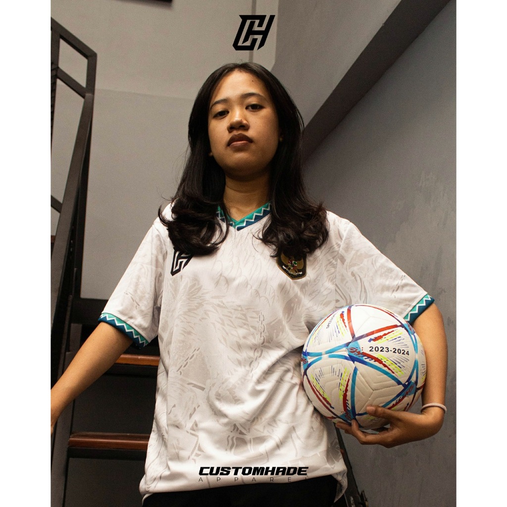 CH Baju Jersey Timnas Indonesia 2024 Lengan Pendek Original Customhade