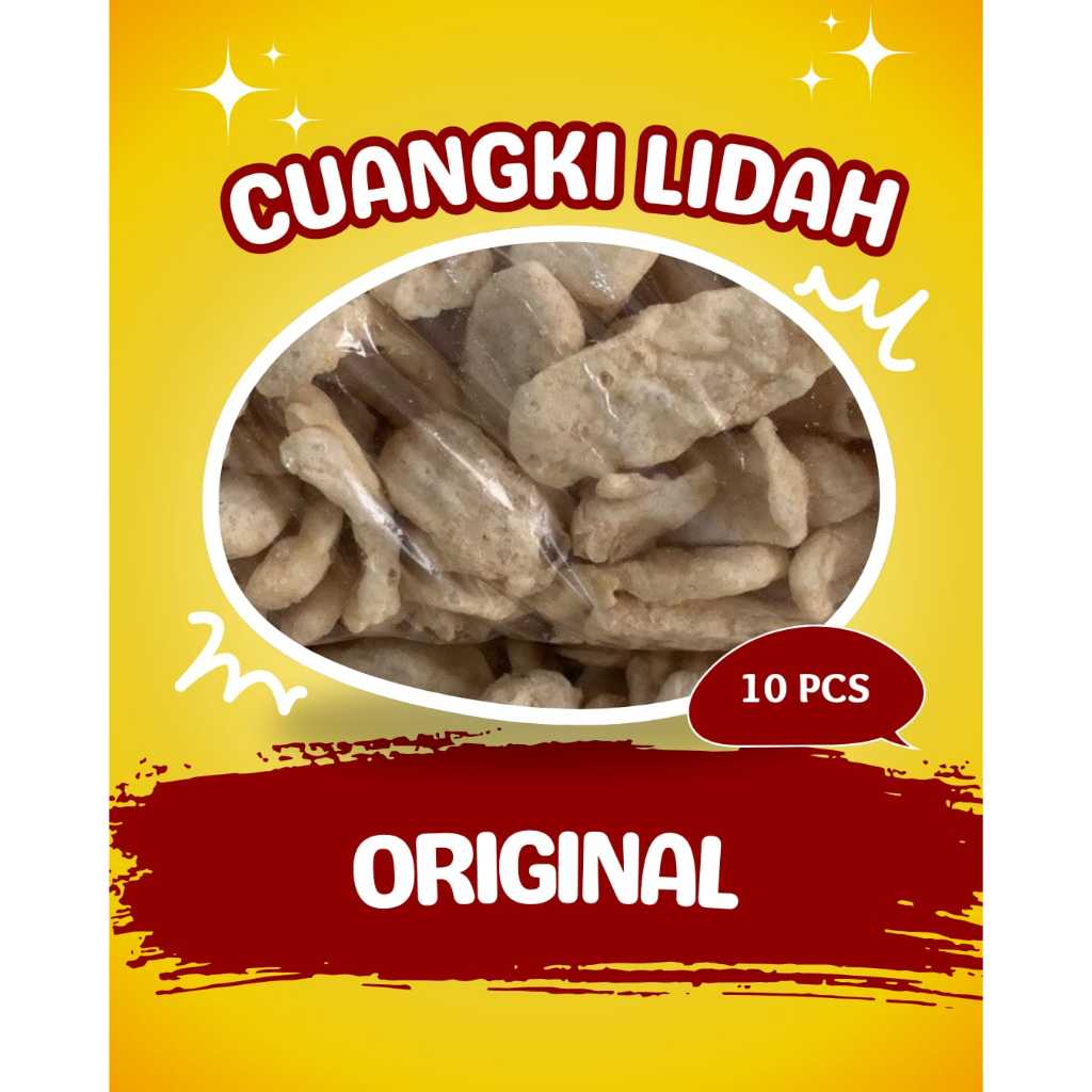 

10 Pcs CUANKI LIDAH Khas Garut termurah Pelengkap Baso Aci, Seblak, Mie Instan