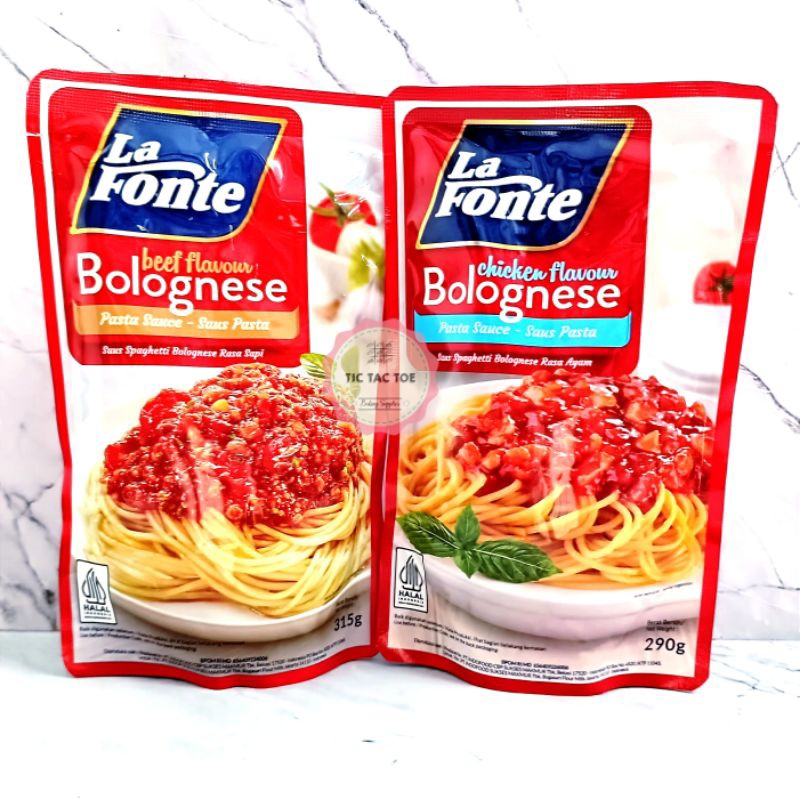 

La Fonte Pasta Sauce Bolognese Ayam 290gr/saos bolognese sapi 315gr