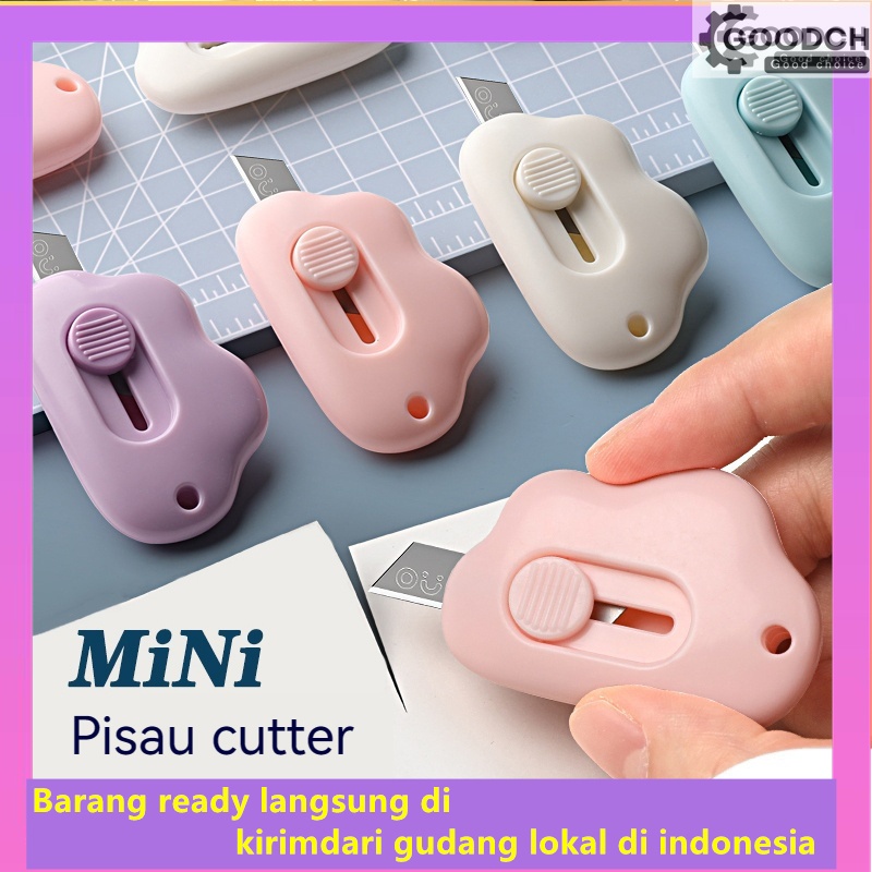 

GOODCH Cutter Mini Motif Awan Portable Ringkas Pisau Cutter Alat Tulis Sekolah Kantor Anti Selip Tahan Lama Mudah Dibawa Praktis Untuk Kertas Karton Foto Desain Ergonomis Ringkas Anti Selip Kualitas Premium
