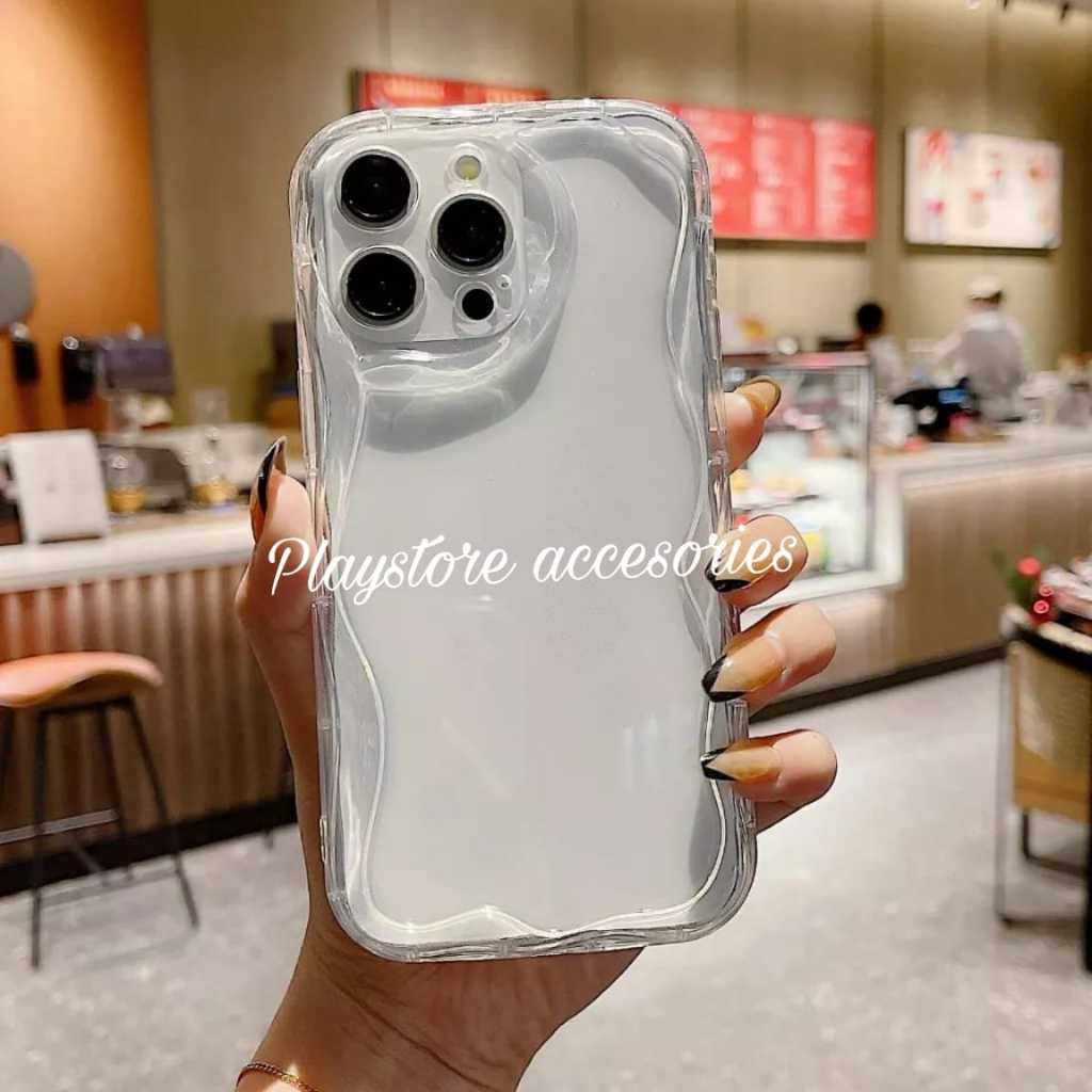SOFTCASE SAMSUNG A12 / M12 SILIKON CASE BENING MELTING WAVY CLEAR