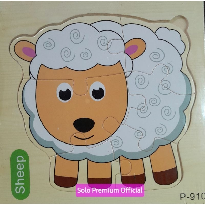 PUZZLE SHEEP DOMBA KAMBING PUZZLE PAUD TK MAINAN EDUKASI ANAK PUZZLE ANAK KETAMPILAN PAUD TK KARTON