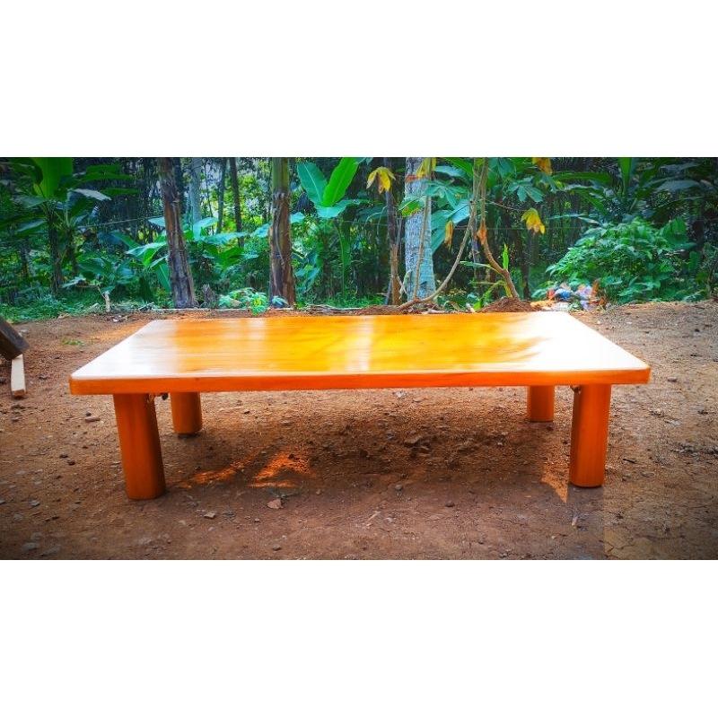 meja kayu lipat meja lesehan 150x80x40 cm