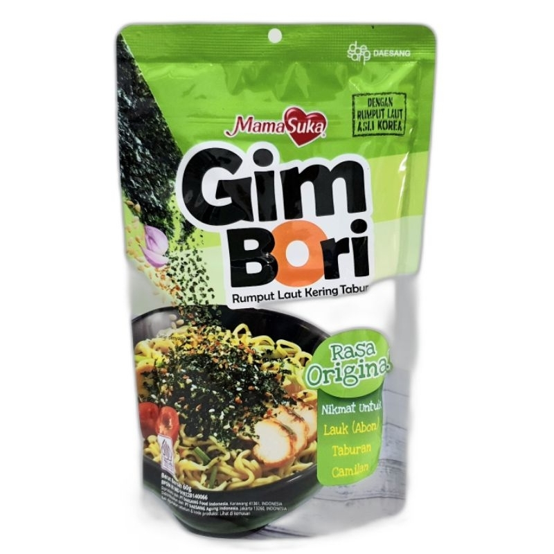 MamaSuka Gim Bori Nori Rumput Laut Tabur Original 60g