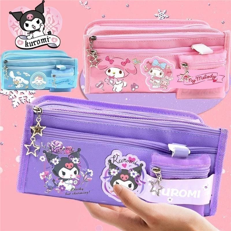 

TEMPAT PENSIL KARTUN SANRIO KARAKTERISTIK KAPASITAS BESAR / TEMPAT PENSIL DENGAN DOMPET KOIN LUCU