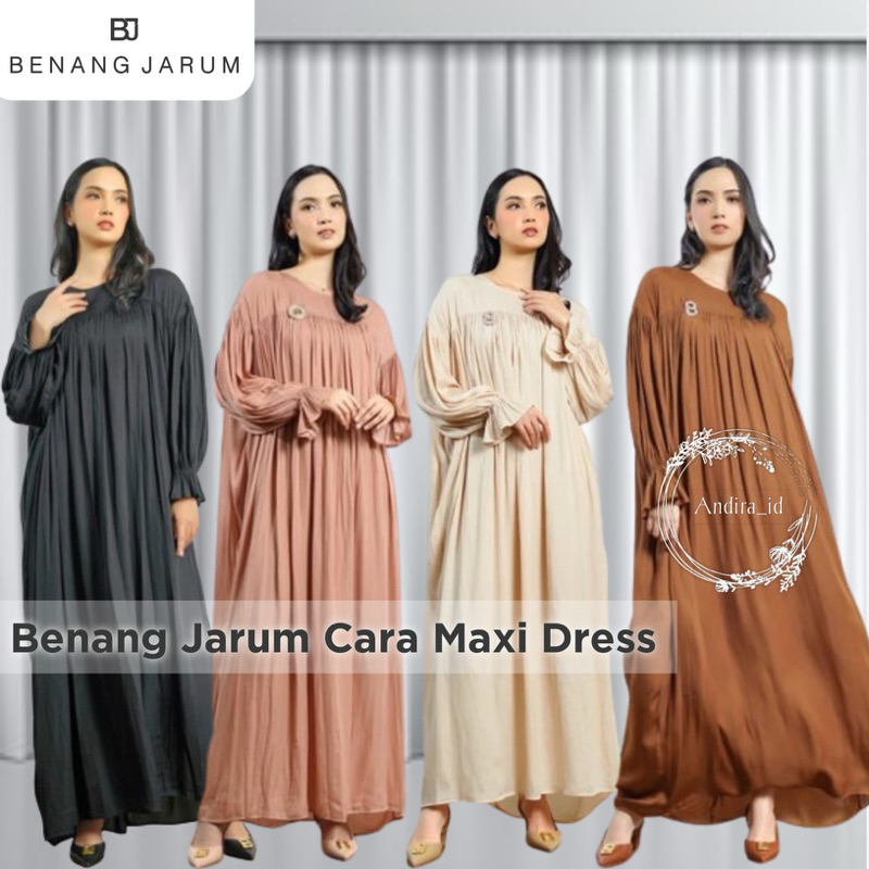 NEW Benang Jarum x Buttonscarves Cara Maxi Dress - Cream