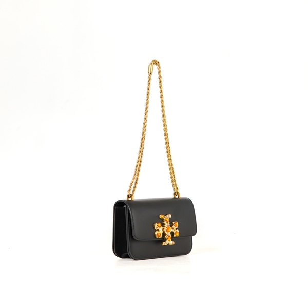 Tas TB ELEANOR GHW STUD GOLD BLACK CHAIN SHOULDER BAG 100% ORIGINAL
