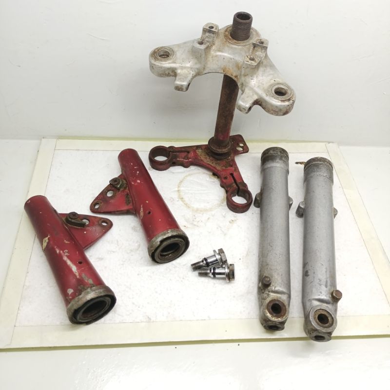 shock depan honda cb100 set kupingan original shock depan honda cb100 cb125 original