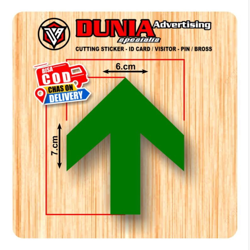 STICKER PANAH TANGGA NAIK & TURUN