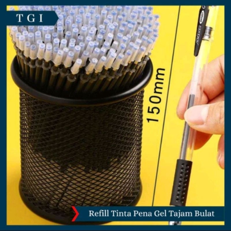 

0TGI - REFILL ISI ULANG BOLPOIN GEL TINTA CAIR HITAM ISI ULANG TINTA PULPEN GEL 0.5mm