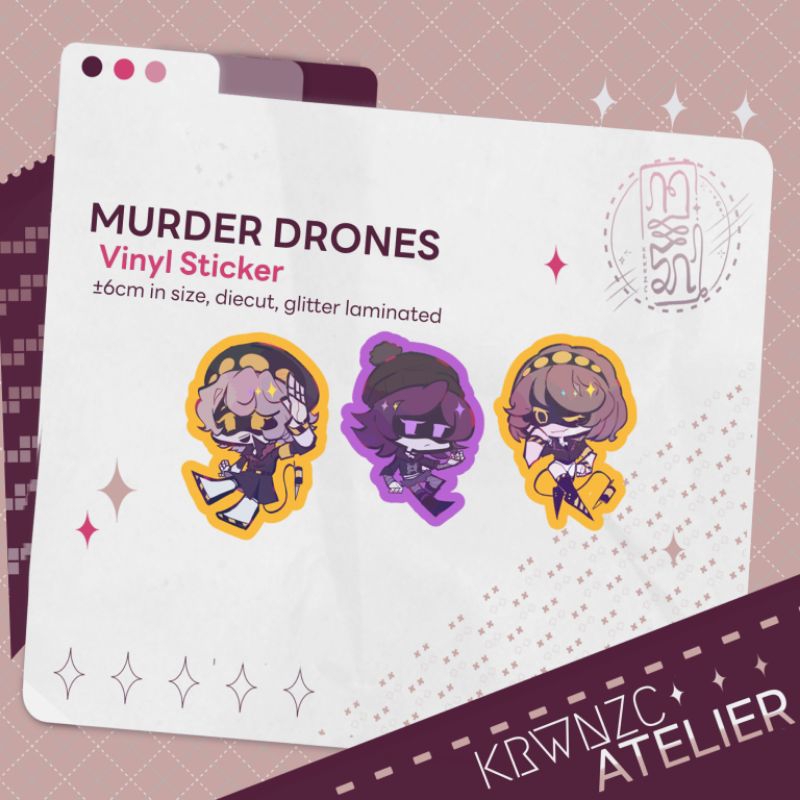 

✧MURDER DRONES✧Vinyl Stickers