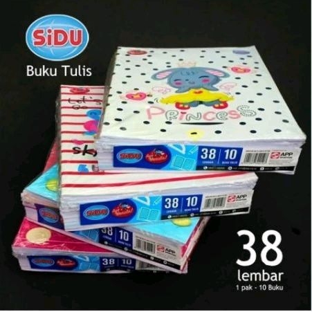 

(1 Pack=10 buku )Buku Tulis Sinar dunia / SIDU 38