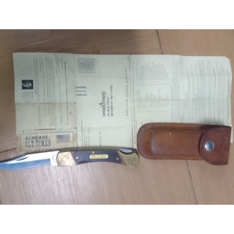 pisau lipat Vintage SCHRADE + Old Timer 70T