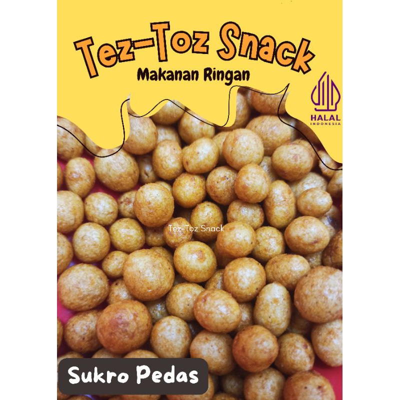 

Tez-Toz Cemilan Enak 100% SUKRO PEDAS , Renyah, Lezat, Enak Banget, Makanan Ringan Murah Meriah