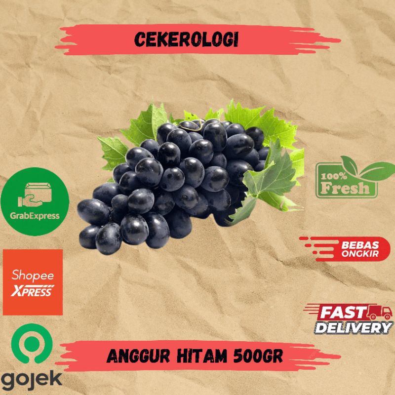 

Anggur Hitam 500gr / Anggur Hitam / Buah Anggur / Anggur / Anggur Fresh Berkualitas / JABODETABEK / Buah / Buah Buahan