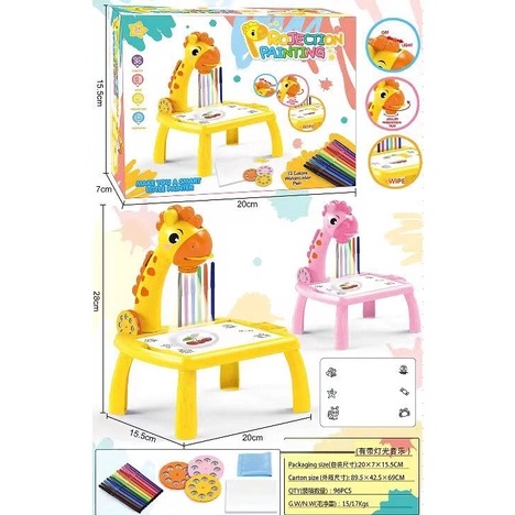 

Meja Gambar Proyektor Anak Belajar Edukasi NO MUSIK ART T3W5