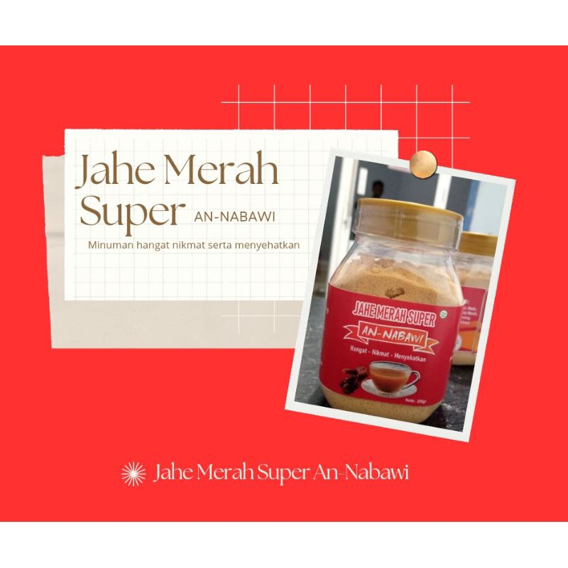 

Jahe Merah Super An-Nabawi