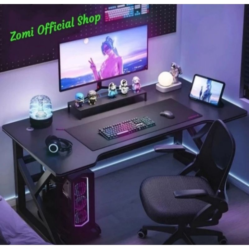 Meja Komputer Gaming / Meja Komputer Laptop PC / Meja Gaming Minimalis Meja Komputer Terlaris Bonus 