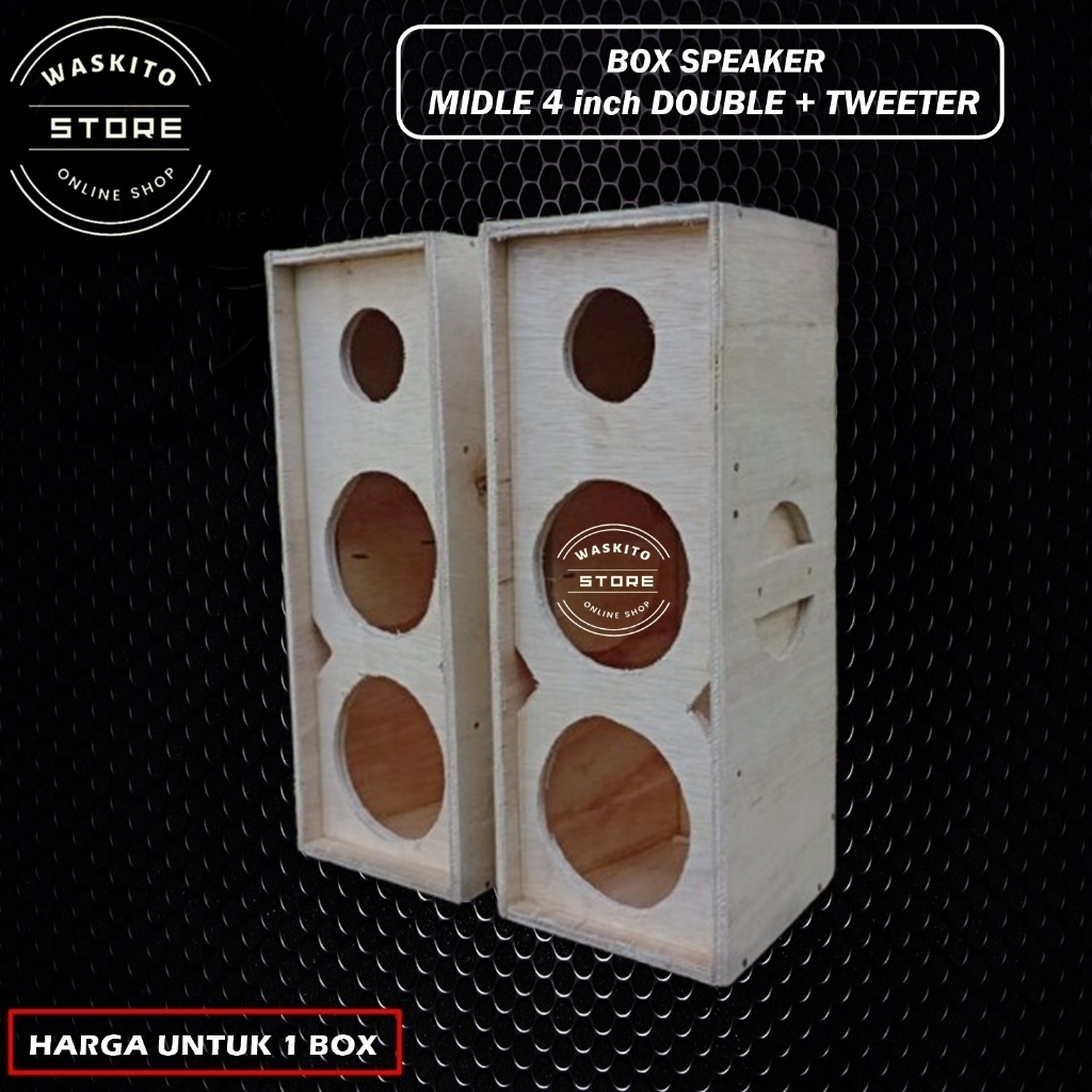 Box Speaker Midle 4 inch Double plus Tweeter