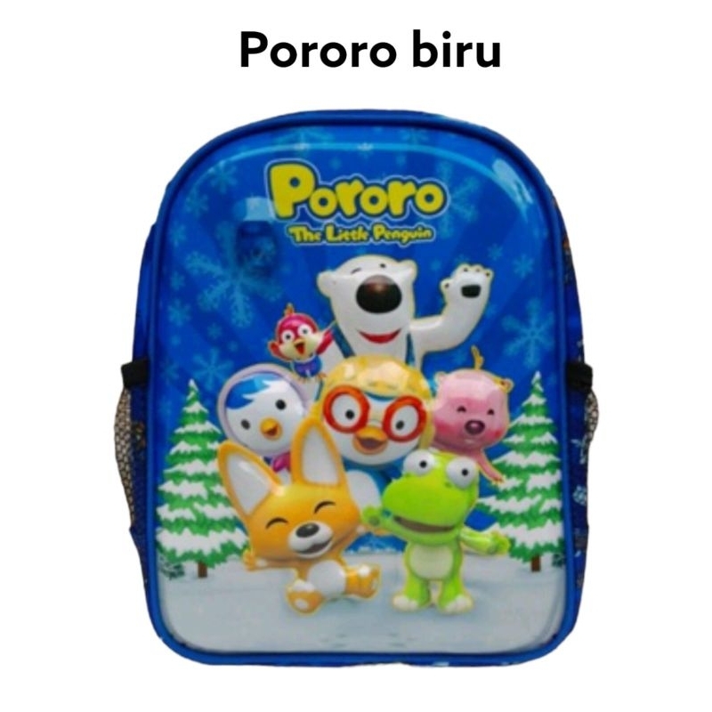 TAS ANAK CEWEK COWOK PAUD KARAKTER PORORO/SPIDERMAN/MIXUE/DORAEMON/FROZEN/BATMAN/THOMAS/BOBOBOY/BERB