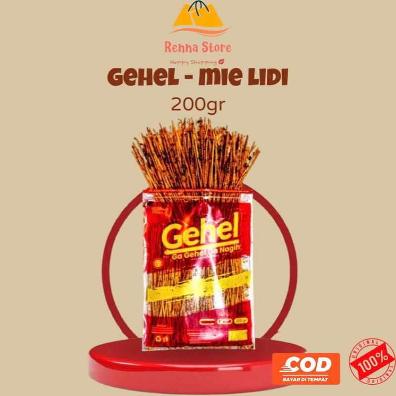 

GEHEL MIE LIDI 200gr - Makanan Ringan Mie Lidi - Lidi Lidian