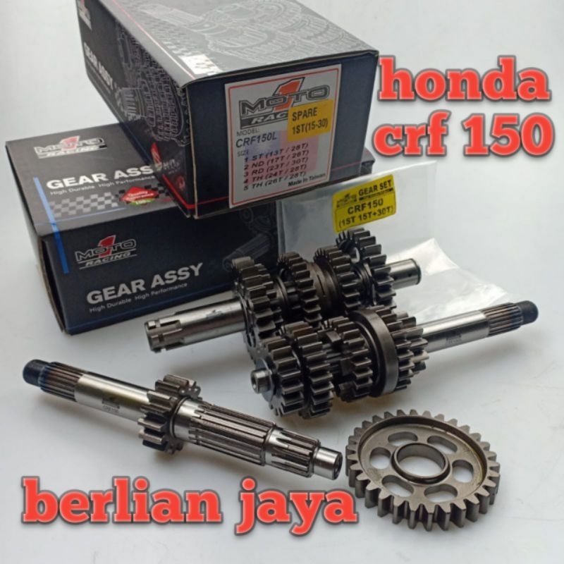 Gigi rasio/gear box racing buat motor honda crf 150L/crf150 Cocok buat gasstrack dan supermoto merk 