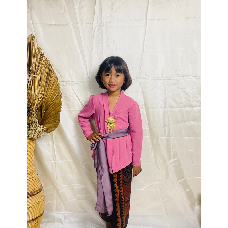 KEBAYA KARTINI ANAK BALI CRINGKLE AIRFLOW LENGAN PANJANG//HANYA KEBAYA