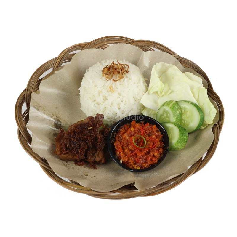 

Nasi sambal bajak empal