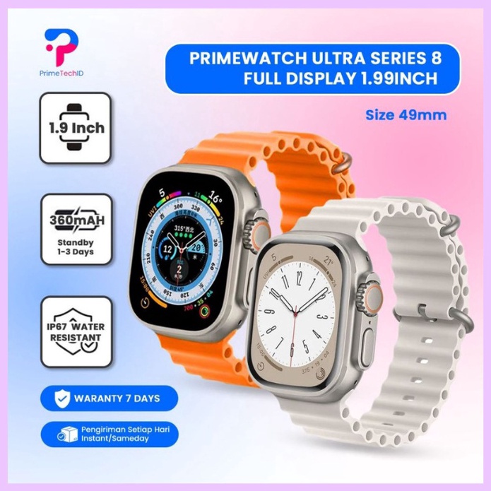 Jam Tangan Premium Quality Smartwatch ULTRA PrimeWatch Series 8 Ultra
