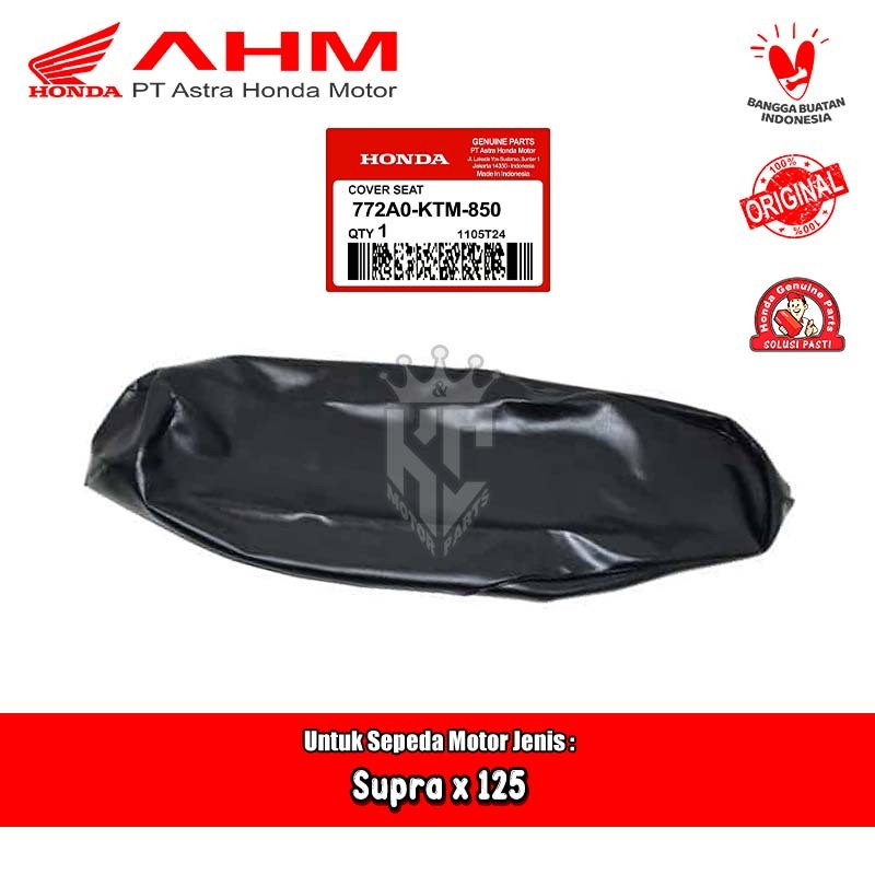 Lapis Cover Tempat Duduk Sarung Jok Honda Supra x 125 Karbu Fi 2007 Original AHM 772A0-KTM-850