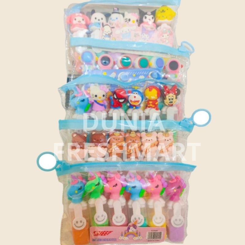 

STABILO MINI WARNA PASTEL 1POUCH ISI 6PCS AVENGER/SANRIO HIGHLIGHTER STABILLO