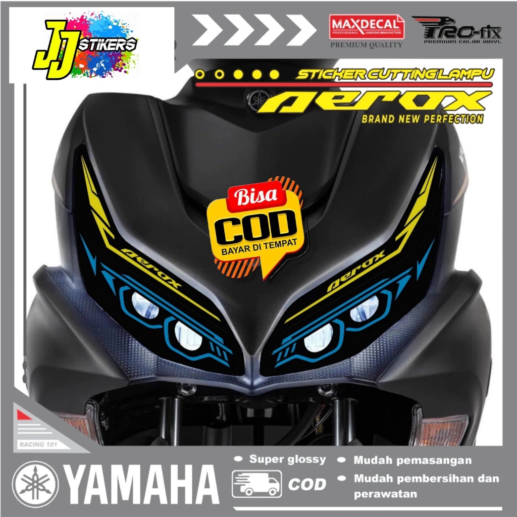 STIKER LAMPU ALIS VARIASI MOTOR AEROX 160 NEW