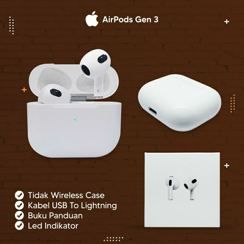 Airpods Gen 3 Tws Headset Bluetooth Earphone Wireless Gen3