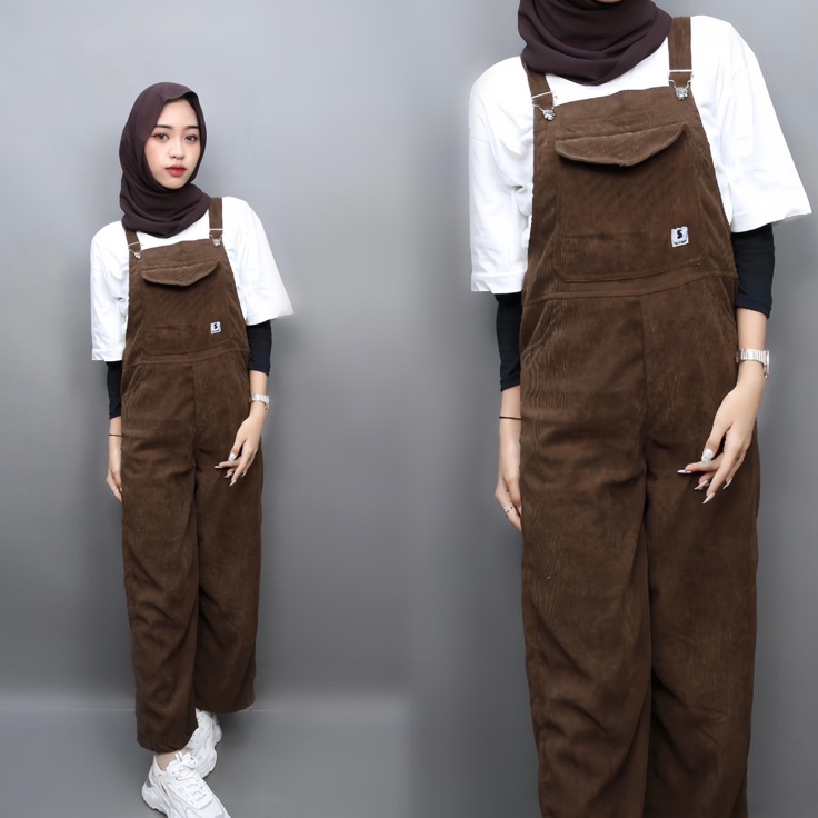 Untuk Anda StiegoVol 2 Overall corduroy wanita Celana Kodok Overal