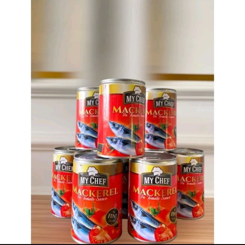 

sarden makarel my cheef berat 425gr FL MACKEREL exp 18/02/2027 free ongkir seluruh Indonesia