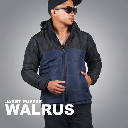 Jaket Puffer WALRUS - Jaket Padding Hangat - Jaket Camping - Jaket Outdoor - Gratis Pasang Logo