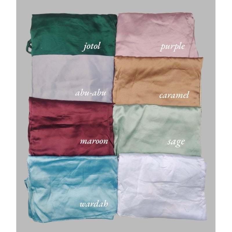 mukenah polos Dior silk 3in1