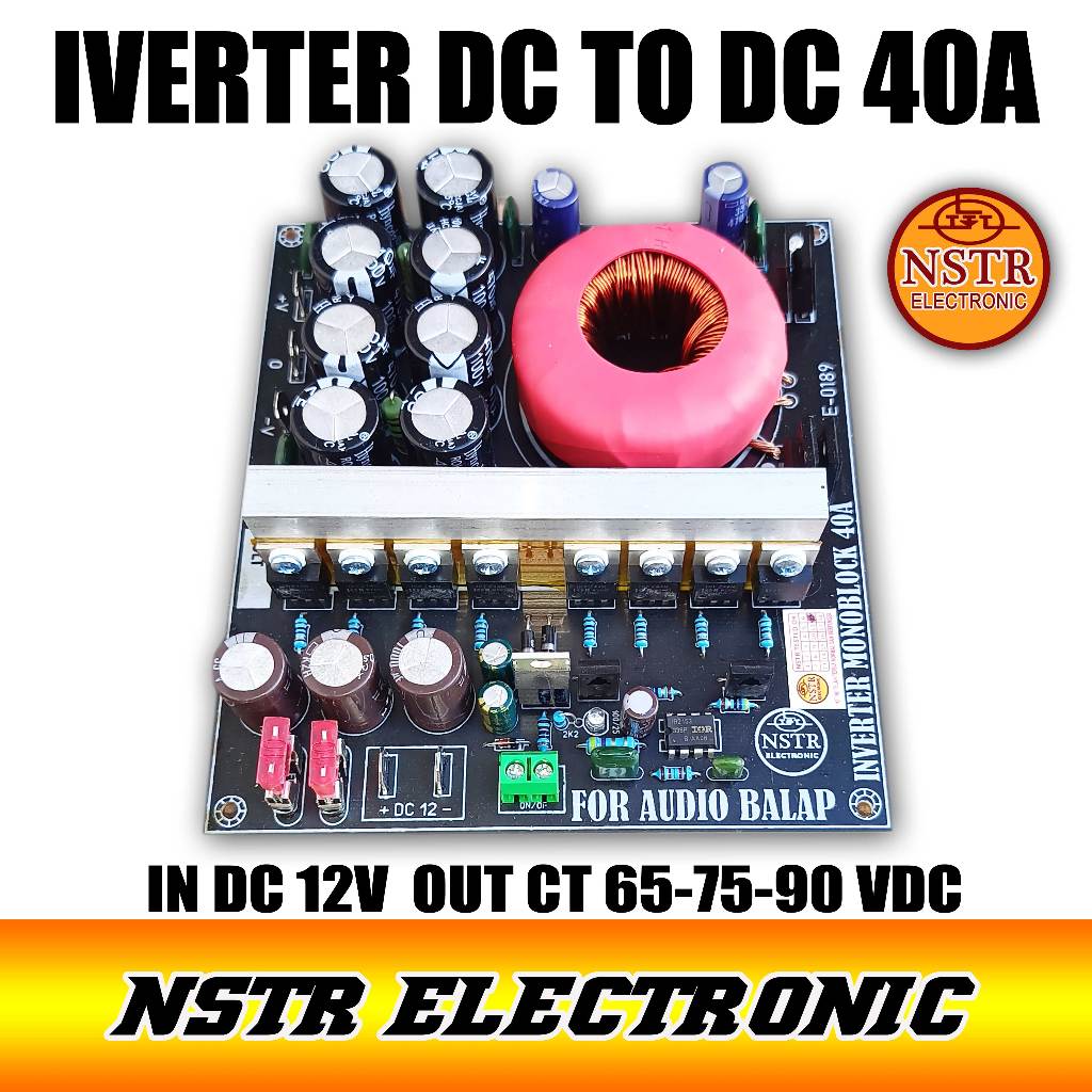 inverter dc to dc 40A Toroid out 45v 65v 75v 90v