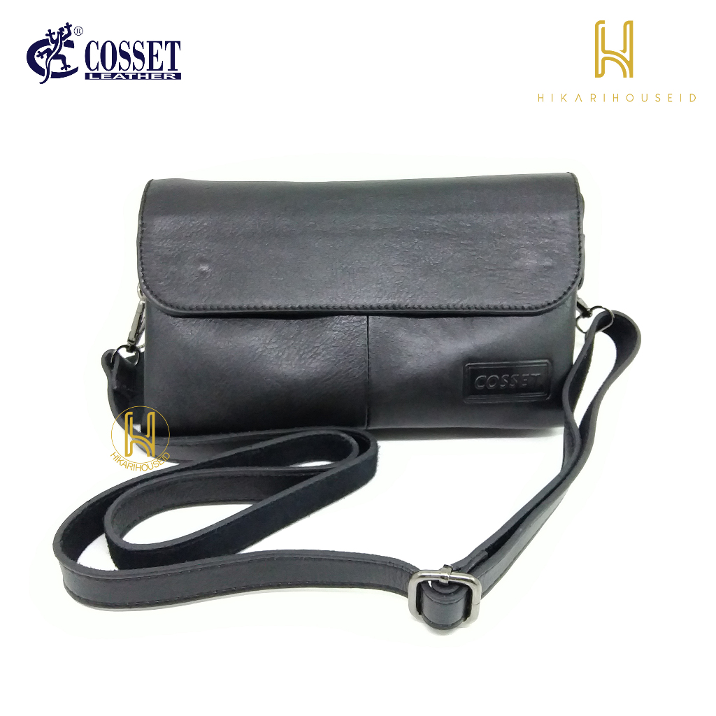 TAS SELEMPANG KECIL KULIT 3 IN 1 | HANDBAG KULIT | CLUTCH | COSSET - 4211