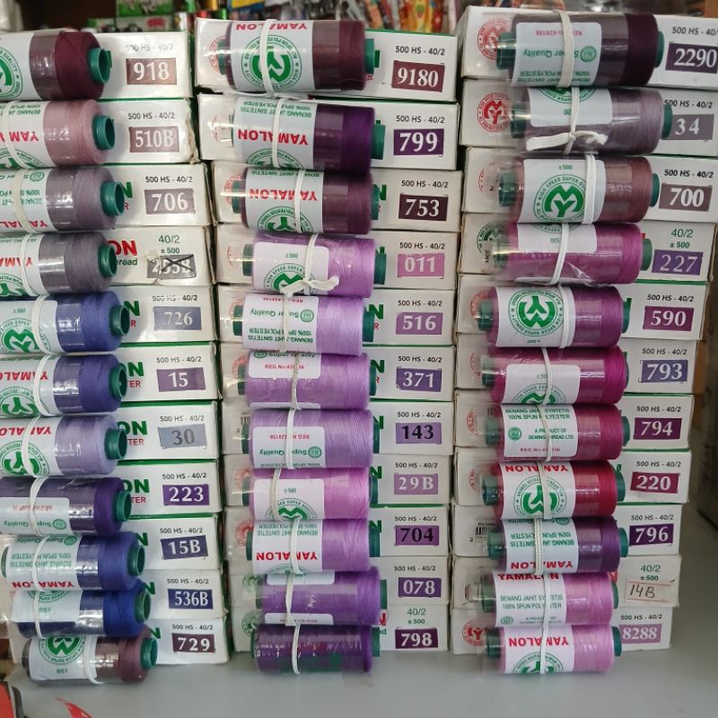 Benang Jahit Yamalon 500y (Serba Ungu)