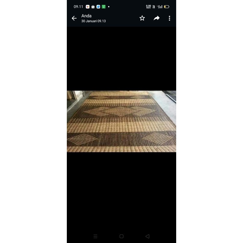 tikar bidai tikar rotan motif 5