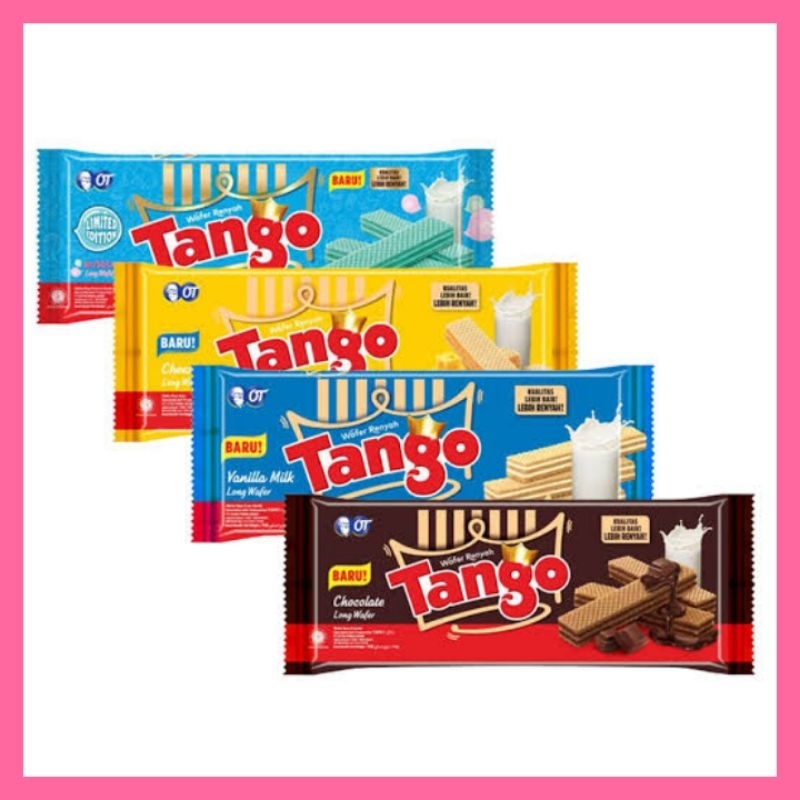 

tango wafer vanilla vanila cokelat tiramisu mocca stoberi biskuit 110gr