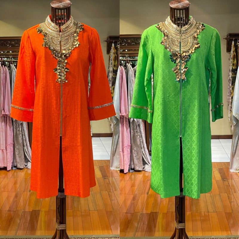 Tunik Panjang Viscos + Payet by Dian Pelangi LIMITED EDITION Blouse Baju Atasan Blus Kerja Kantor Pe